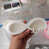 Ribbon Love Candlesticks Molds Candle Holder Silicone Molds Castings Moulds Plaster Molds for Candle Holder Making