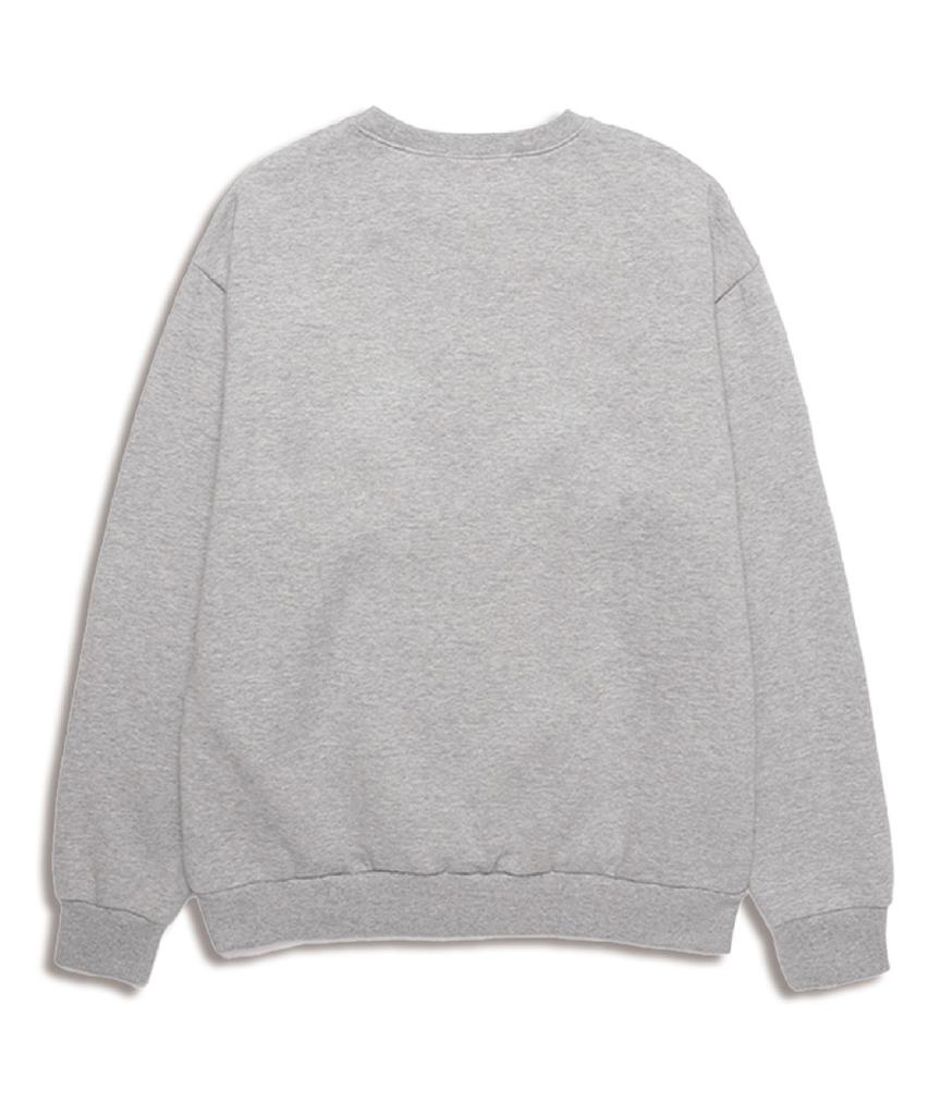 Ujeu Glitter Flower Print Sweatshirt (Dplts007) Mgrey/Green