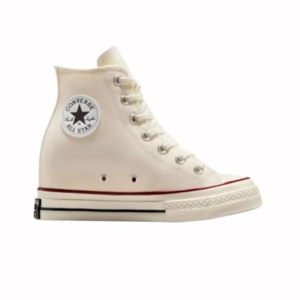 Кеды Converse Chuck Taylor 70 на танкетке, цвет Egret, на платформе, высокие, из канваса A12562C 230