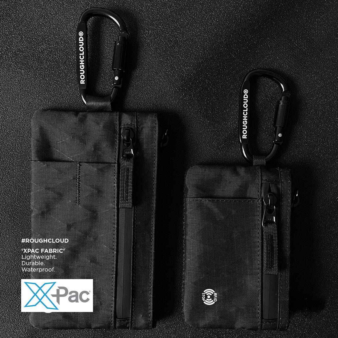 Minimalist Handbag RFID Anti-Theft Card Holder X-Pac Waterproof Durable Nylon Mens Outdoor Travel Sports Wallet with Mountaineering Buckle