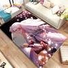 Anime Inuyasha Cartoon Area Rug Large,Carpet Rug for Living Room Bedroom Sofa Doormat Decoration,kids play Non-slip Floor Mat 3D