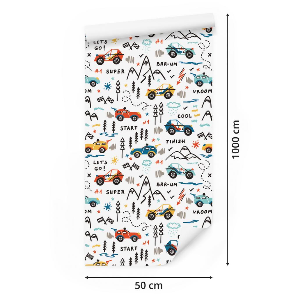 Mountain Racing Wallpaper for Living Room and Bedroom 50x1000