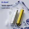 Lipstick Toothbrush: Premium Soft Bristle with Electroplated Handle - Portable Travel Set (2 Pieces)