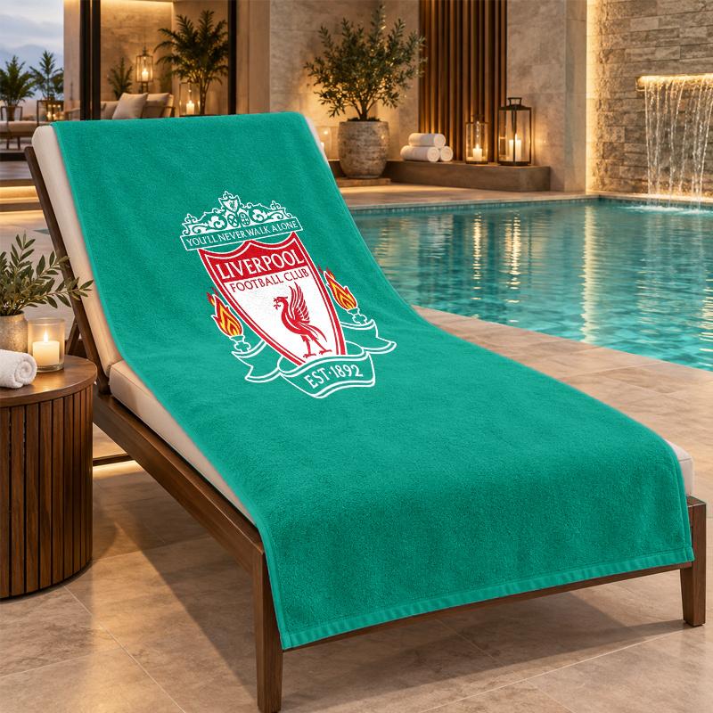 Asciugamano da Spiaggia con Design Liverpool, Asciugatura Rapida Leggero per Piscina Viaggio