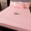 Cross-Border Quilted Fitted Sheet Set: Thick Memory Foam Protector, Dust & Moisture Resistant, Full Wrap Bedspread