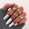 iF ME Koreanische Mode Gold Silber Ring Set Herz-förmigen Schmetterling Ultra-feine Ringe Frauen Zubehör