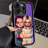 Phone Case for iPhone 17 Air 16E 15 16 Pro Max Chucky Doll Horror Style Cover 14 Plus 13 12 Mini Soft Shell Silicone Fundas