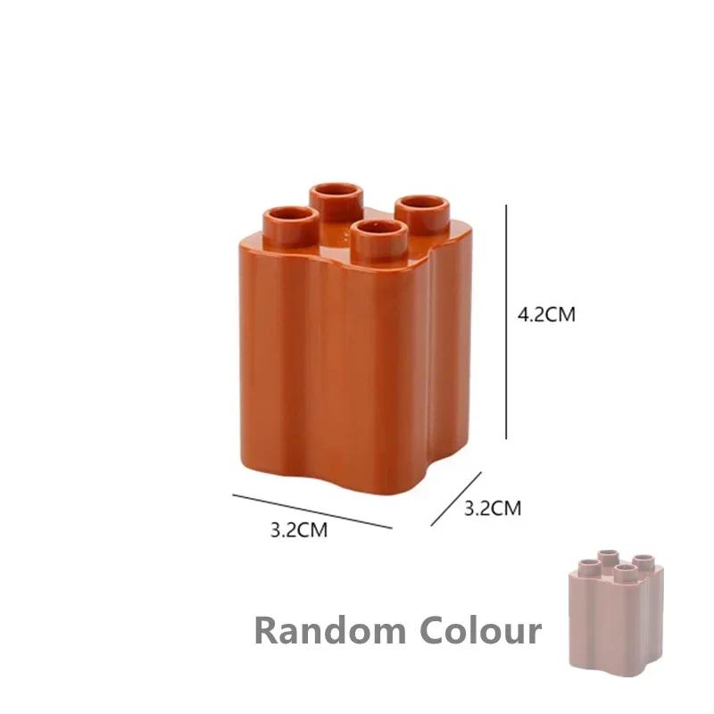 Große Bausteine Outdoor Wald Pflanzen Serie Blume Gras Baum Bauernhof Schmuck Zubehör Kompatible Szenen Spielzeug Kinder Bausteine