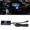 Qiilu Digital Motorcycle Plastic+LED Material with Adhesive Pad with Sensor