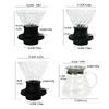 Adjustable Glass Coffee Dripper Filter Cup Home Immersion Coffee Dripper and Filters Glass Hand-brewed Conical Coffee Maker Cup