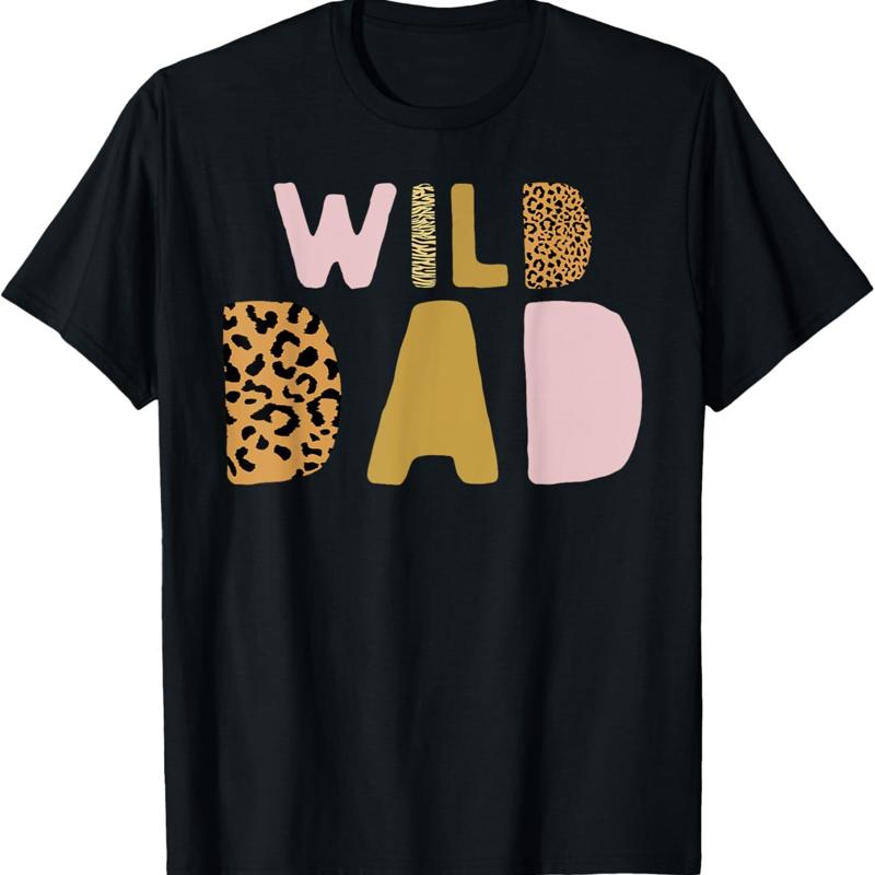 

Wild Dad Two Birthday Outfit Zoo Animal T Shirt - Men s Summer Cotton Graphic Tee S разноцветный