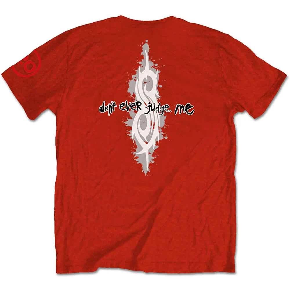 Slipknot T Shirt 20th Anniversary Dont Ever Judge Me new Official Unisex Red XL