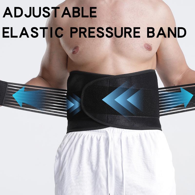 Plus Size Sports Lumbar Support Belt for Men & Women - Adjustable Waist Brace for Basketball & Fitness
