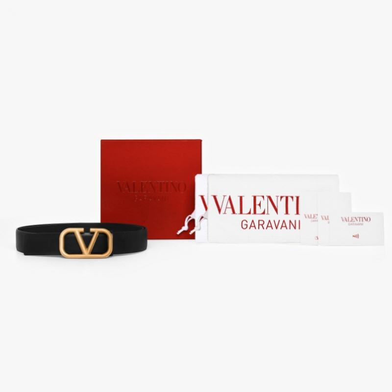 Valentino V Logo Goldgürtel 6y2t0q90 Ecu 0no