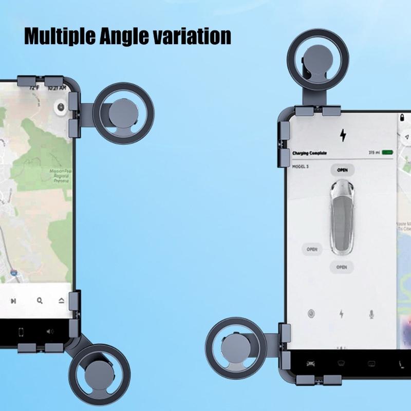 Adjustable Angles Car Cell Phones Holder 360 Degree Rotation Quick Attach Magnetic Car Phone Brackets Simple Installs