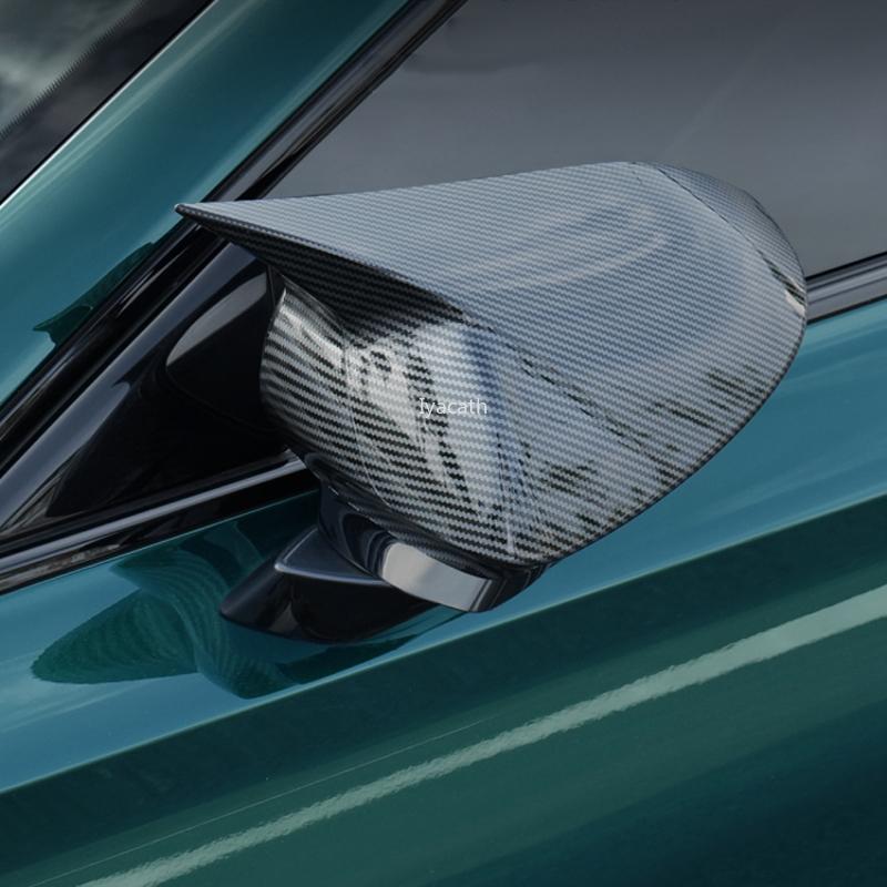 For MG 7 MG7 2024 ABS carbon fiber Car Side Mirror Cap Rearview Cow Corner Mirror Retrofit Cover Exterior Accessories