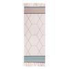 Hand Woven Cotton and Linen Tassel Floor Mat Bedroom Entrance Bedside Geometric Carpet Bathroom Floor Mat