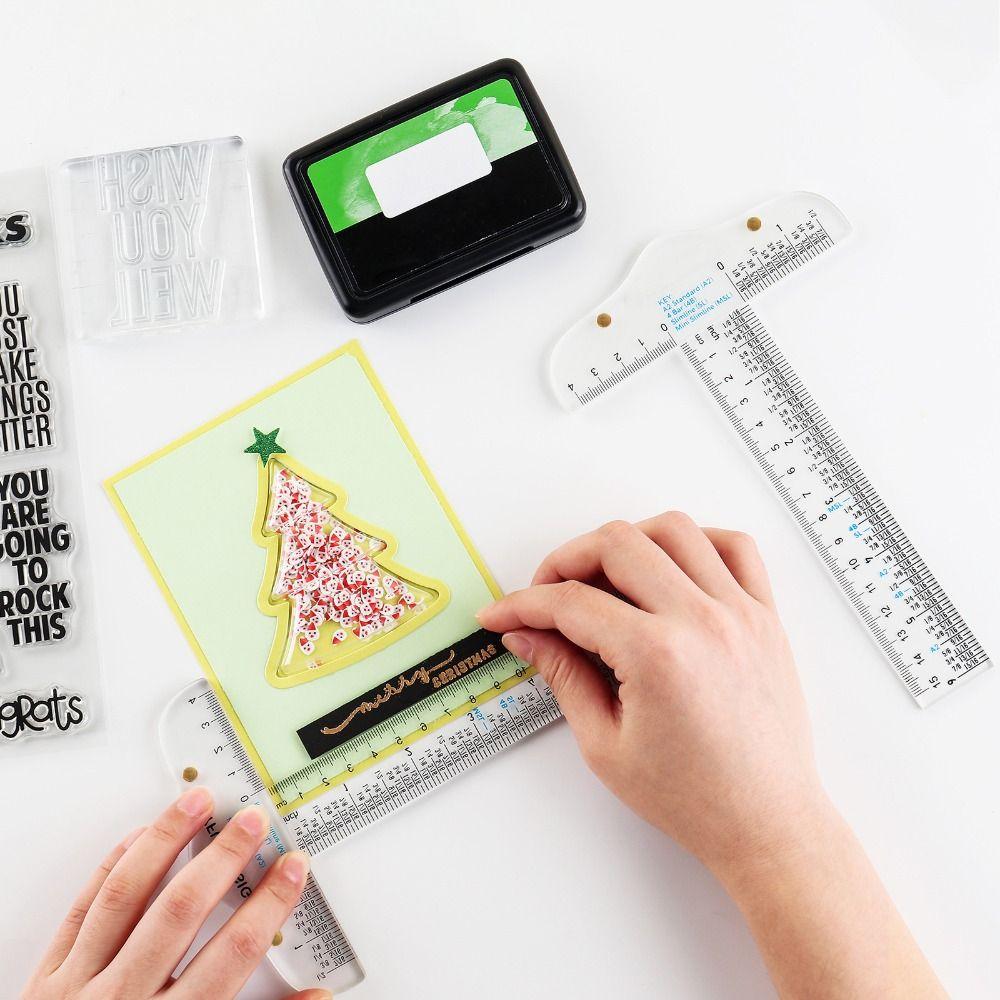 Easy Reference While Crafting Handtool Graduated T-Ruler Inch Metric T-Square 6" T-Square Ruler