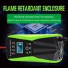 12V 10A Car Battery Charger Auto Smart Battery Charger with LCD Touch Screen Display Pulse Repair Chargers Wet Dry Lead Acid