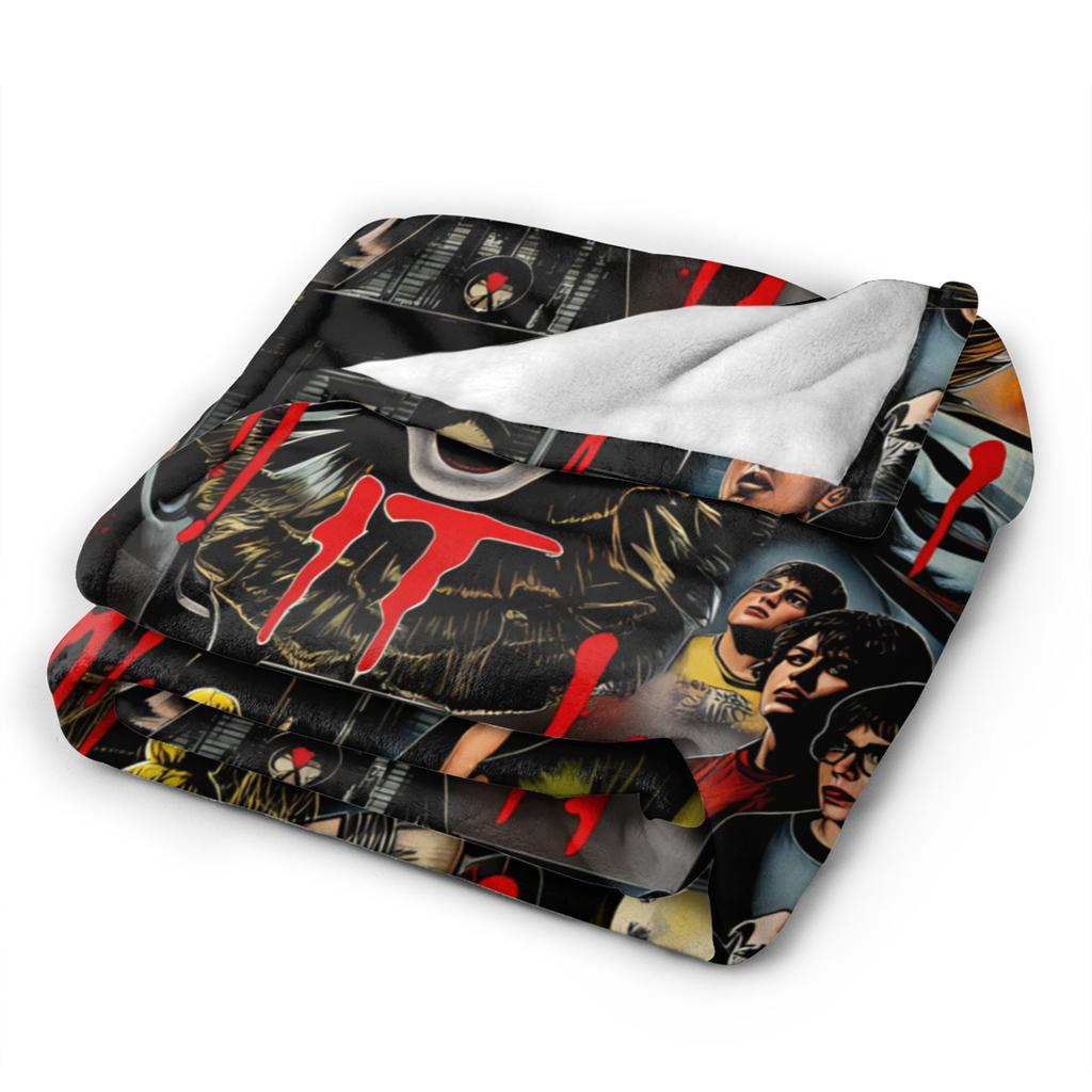 IT Welcome To The Derry Soft Warm Blanket Travel Office Plush Throw Blanket Home Decor Flannel Bedspread Sofa Bed Cover