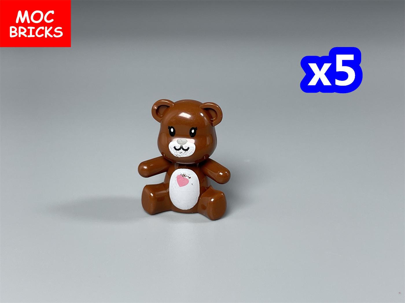 

Non-Toxic Moc Bricks Bear Toy Little Cute Animal Sofa Accessories City Model Educational Building Blocks Diy Doll For Kids Gift