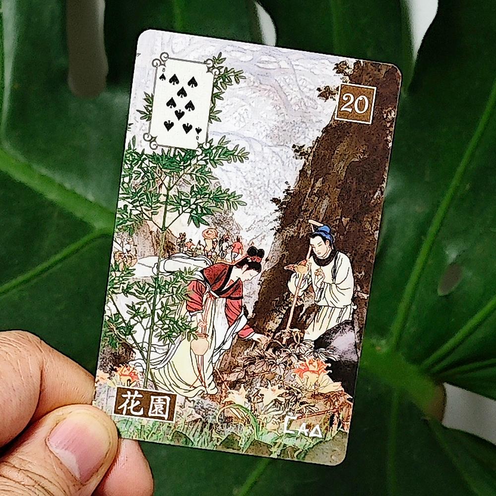 Chinese Lenormand Deck 9*6cm 37 Pcs Lenormand Cards In Russian and Chinese Language