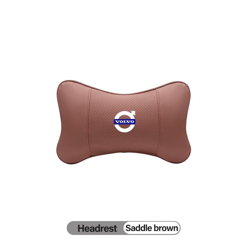 Almofada de Conforto de Espuma de Memória para Apoio de Cabeça de Banco de Carro de Couro de Alta Qualidade Interior Automotivo Para Volvo Rdesign V60 V40 XC90 XC60 V50 S90 V90