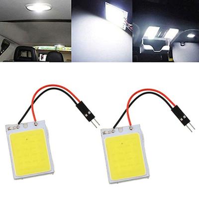 HID Beyaz 24COB LED Panel Ampul Parlak Araba İç Gövde İç Tavan Lambası
