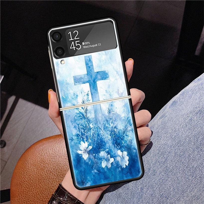 

Jesus Bible Phone Case For Samsung Z Flip 7 6 5 4 3 Galaxy ZFlip7 ZFlip6 ZFlip5 ZFlip4 ZFlip3 5G Print Cover Samsung Z Flip 4