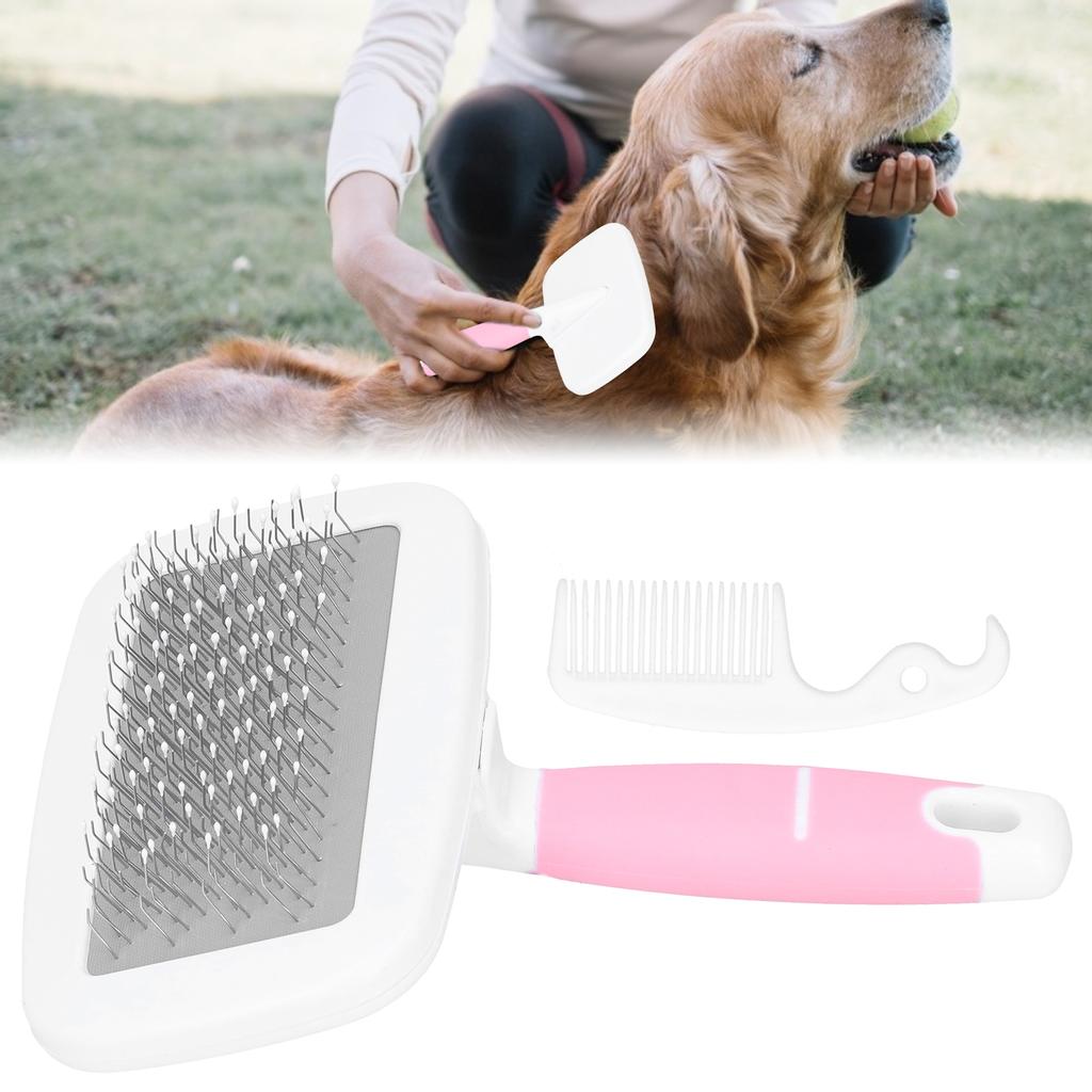 Pet Hair Massage Comb Shedding Grooming Openknot Brush Cleaning Tool for Dogs Cats