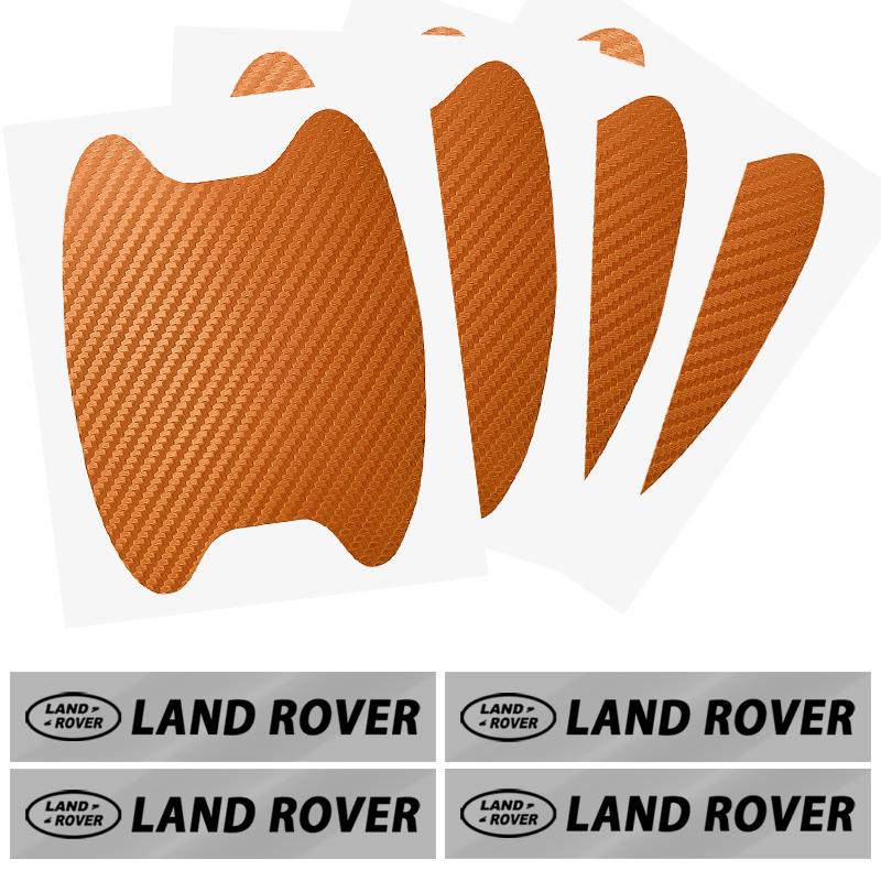 8pcs Car Door Sticker Carbon Fiber Scratches Auto Handle Protection Film for Land Rover Range Rover Defender Freelander Discovery 1 2  Rover L322 L405