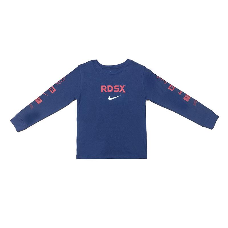 

Nike Sweatshirt Comfortable Simple Long Sleeve Stylish Kids tops Navy-Blue 3Z3B3SBHL-BOS L