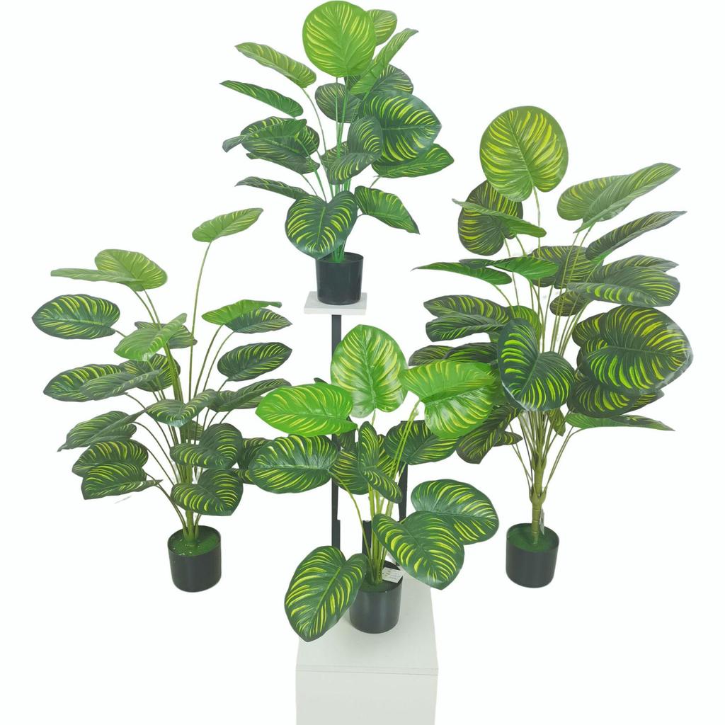 Nordic Style Green Apple Potted Plant with Simulated Flowers for Park and Landscape Decoration