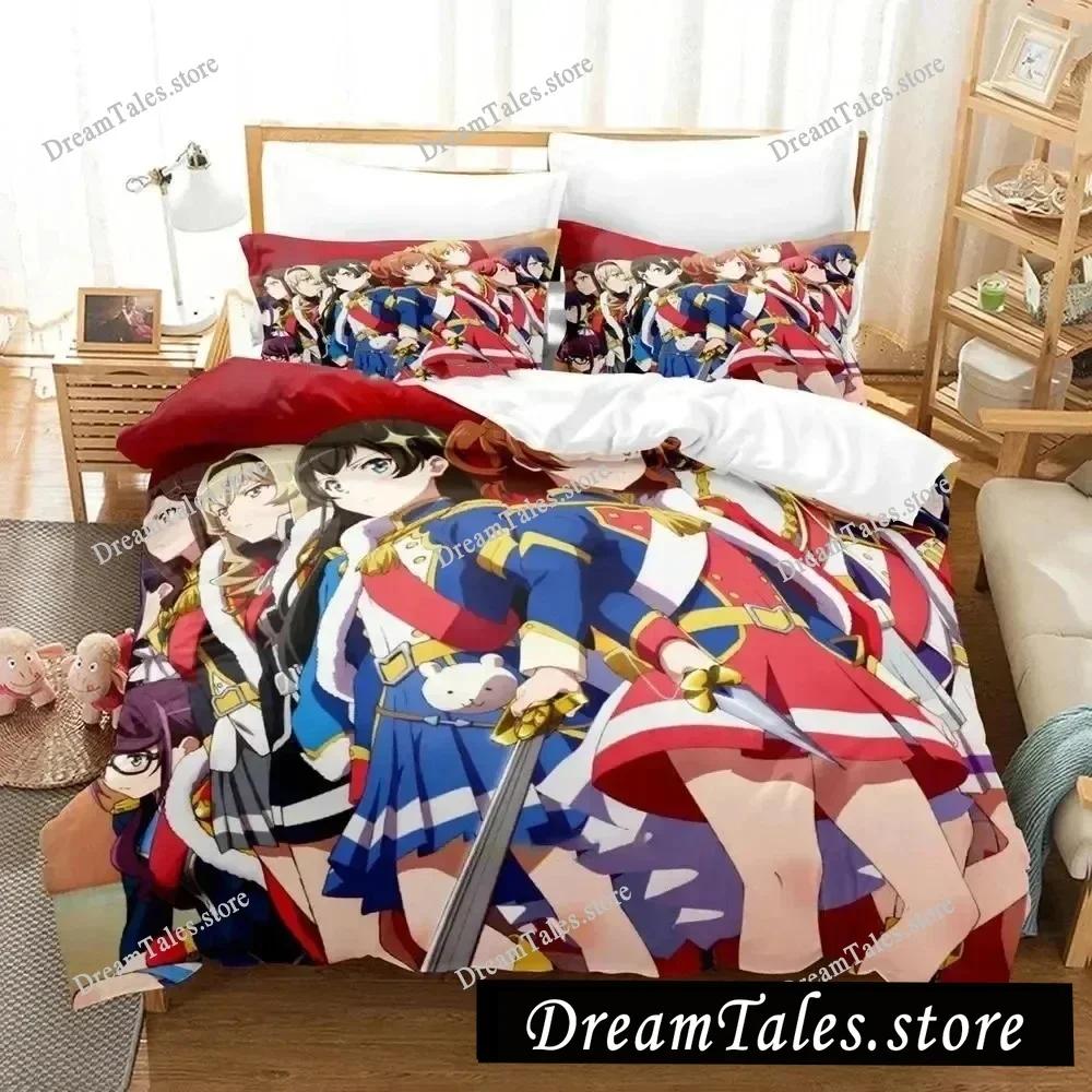 3D Printed Anime Revue Starlight Bedding Set Boys Twin Queen Size Duvet Cover Pillowcase Bed Kids Adult Home Textileextile741