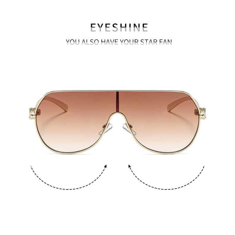 Women's Sunglasses, Metal Large-frame Aviator Sunglasses, Men's and Women's Fashion Sunglasses.