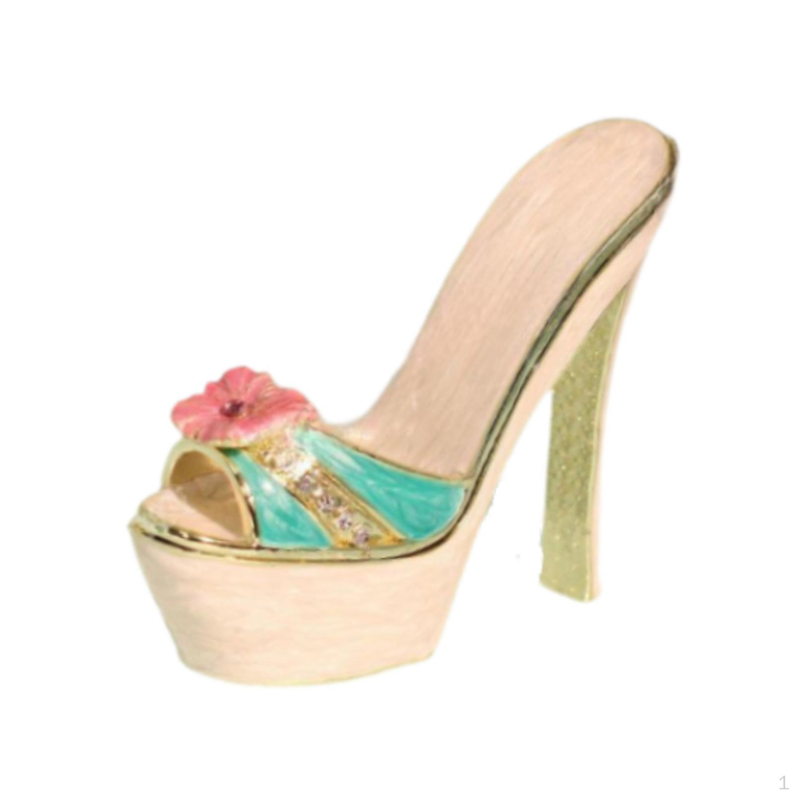 

Коллекционный органайзер для колец и подвесок на высоком каблуке белый