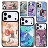 Capa Case for iPhone 17 Air 16 Pro Max 15 Plus 11 13 Mini 14 12 Back Phone Cover Genshin Impact Figure Anime