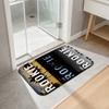 The Rookie Print Flannel Kitchen Mat Christmas Soft Area Rug Non Slip Floor Carpet Home Decoration
