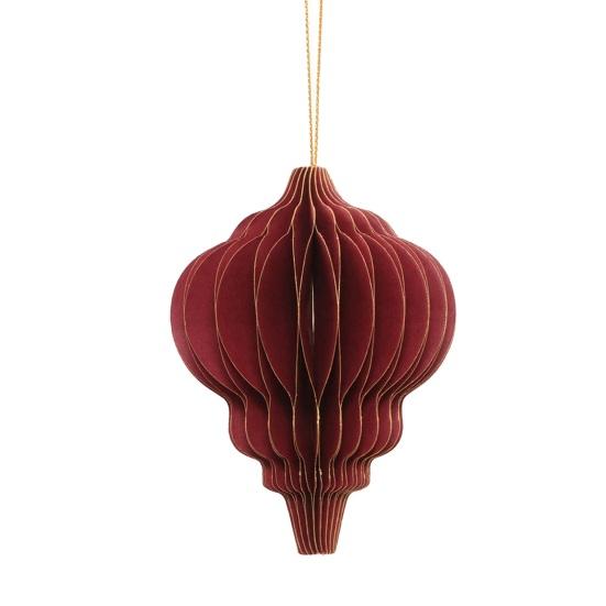 Christmas Paper Honeycomb Ornaments for Tree 3D Paper Honeycomb Lantern with Glitter Edge for Vintage Neutral Christmas Party Home Decor