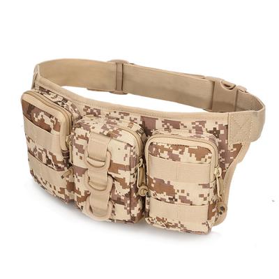 Unisex Small Pockets Outdoor Training Camouflage Pockets Tactical Small Waterproof Riding Bag