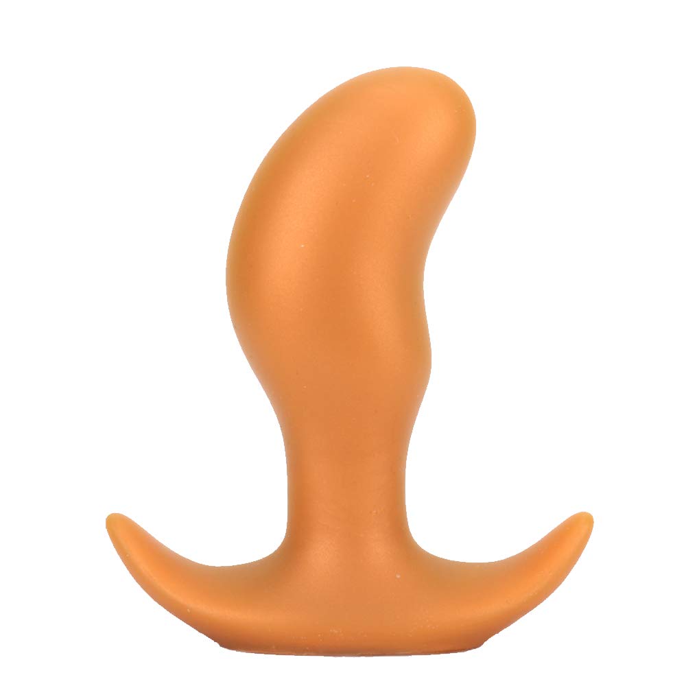 Anal Bean Anchor Shape For Going Rose X 13cm TaRiss's Plug, Shape, Base, Out, Silicone, Gold, XL, 6.5cm