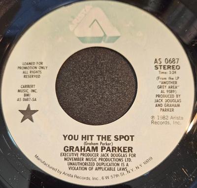 7inch Record GRAHAM PARKER - You Hit The Spot AS0687 Arista 1982 US Rock Used