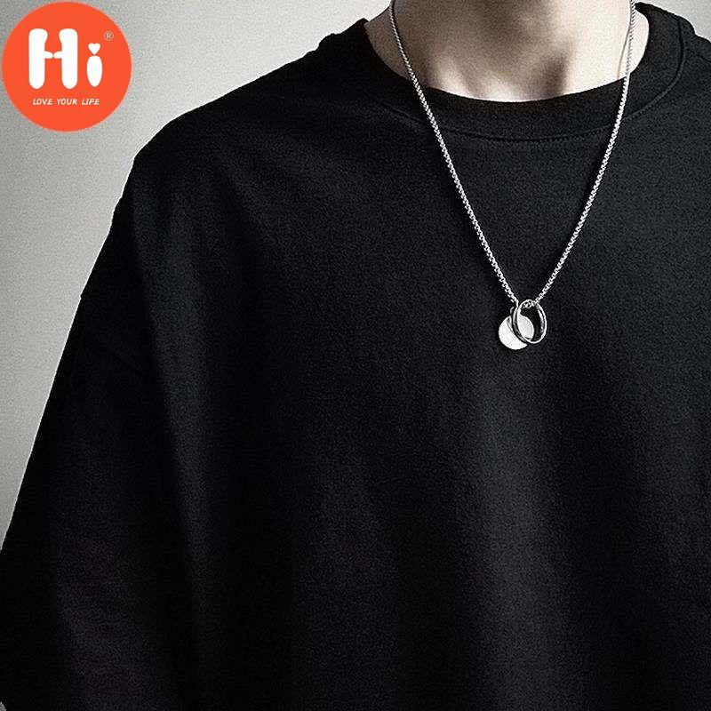 

Ожерелье Hi Ring Ins Hip-hop Dance Мужское и женское ожерелье с подвеской серебряный