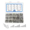 500 Pieces Stainless Steel Hex Socket Head Bolt Set M3/M4/M5 with Nuts and Washers for Industrial and Household Repair Use