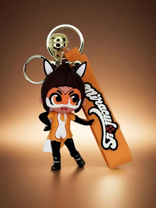 

Брелок Леді Баг і Супер-Кіт Вольпіна Рена Руж лисиця Volpina Miraculous LadyBag фігурка іграшка для ключів, рюкзака, сумки 7 см 7 помаранчевий