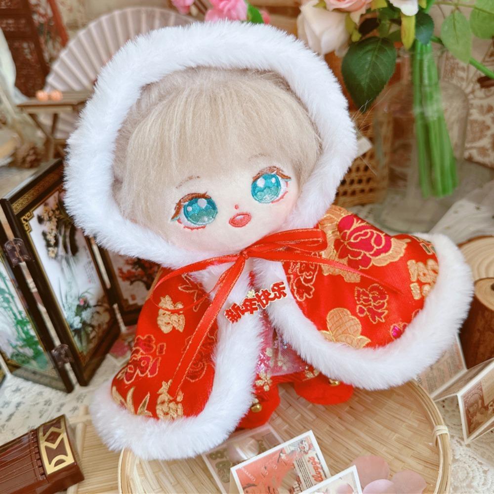New Year's Clothing Stuffed Doll Dress Suit Plush Cloak Plush Toys Clothes  Plush Doll