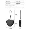 Genuine Leather Heart-Shaped Coin Purse for Women - Cute Korean Style Handheld Wallet for Coins, Lipstick, & Earphones.