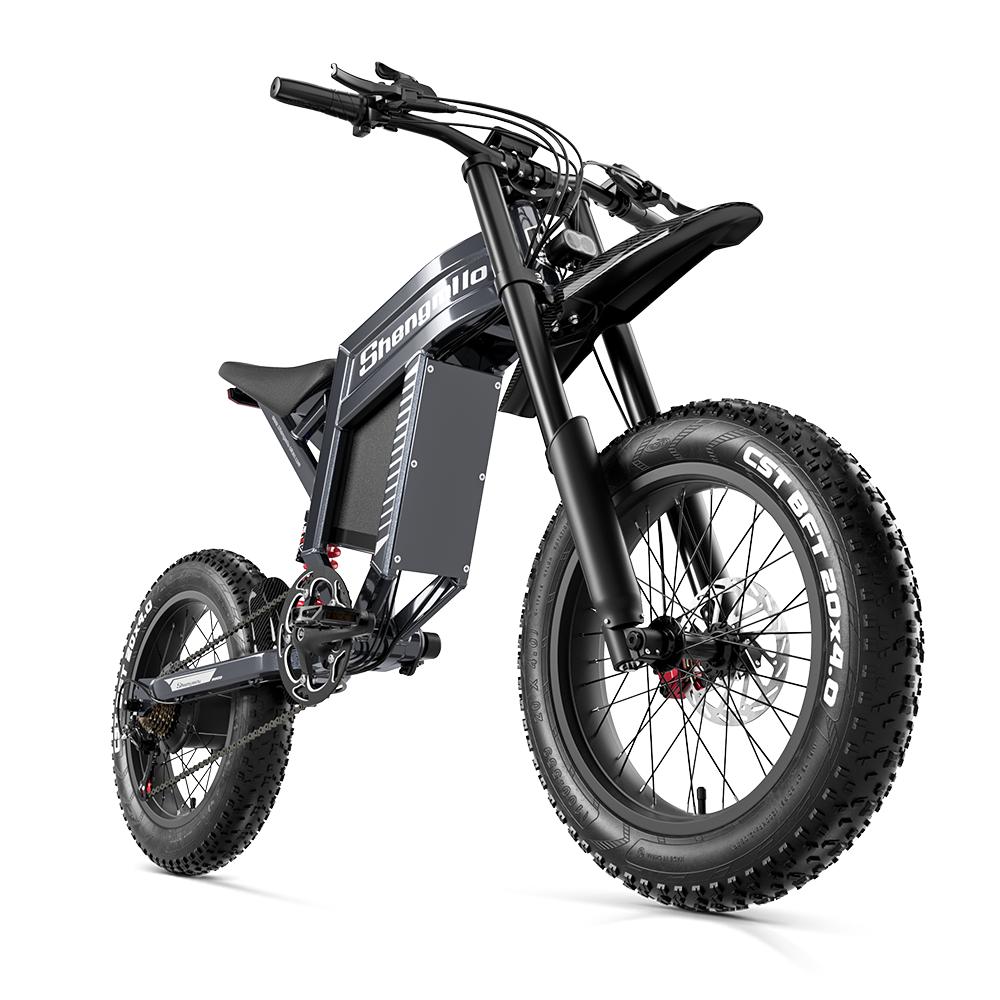 Shengmilo S900 Off-Road Adult Electic Bicycle 60V30AH Battery 1500W Motor 20 Inch Fat Tires Electic Bicycle All Terrain E-Mountian Bike