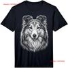 Shetland Sheepdog Sheltie Perforunisexce T Shirt Vintage Unisex Breathable Stylish Slightly Fashion
