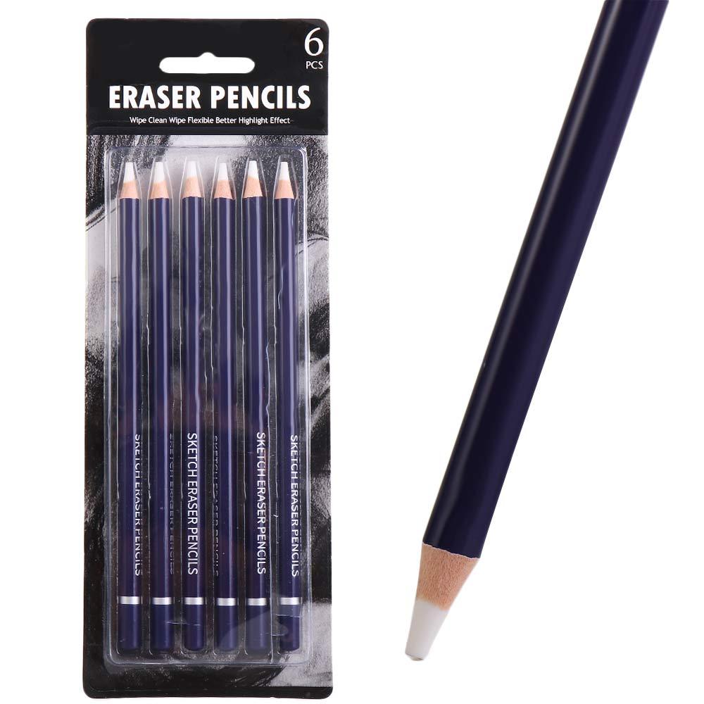 Pen Home Beginners for Artist Sketch Pencils Eraser Pencils Pen Shape Erasers Artist Eraser Pencils
